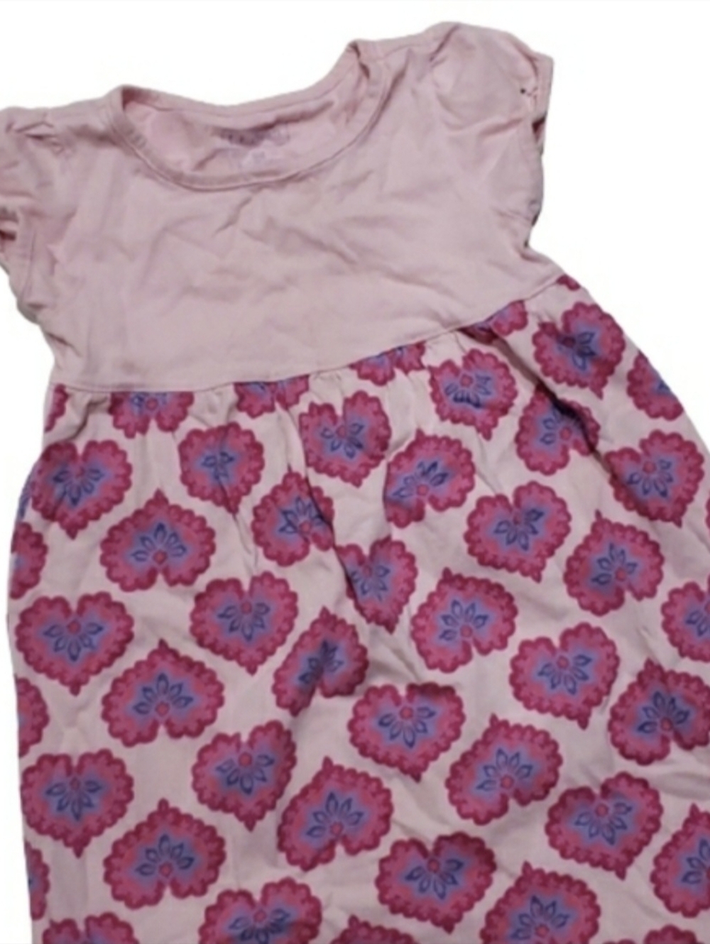 L.L. Bean Girls Heart Cotton Shortsleeve Dress-5/6